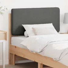   vidaXL Kárpitozott fejtámla Barna és Világosszürke 90 cm Tömör fenyőfa