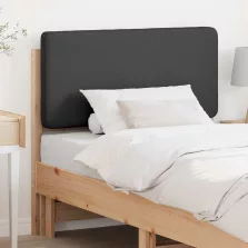   vidaXL Kárpitozott fejtámla Barna és sötétszürke 90 cm Tömör fenyőfa