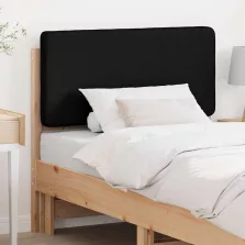   vidaXL Kárpitozott fejtámla Barna és fekete 75 cm Tömör fenyőfa