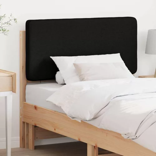 vidaXL Kárpitozott fejtámla Barna és fekete 75 cm Tömör fenyőfa
