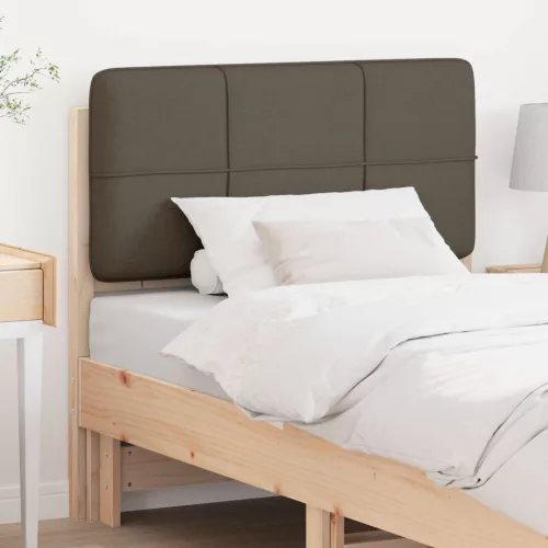 vidaXL Kárpitozott fejtámla Barna és taupe 90 cm Tömör fenyőfa