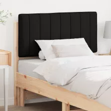   vidaXL Kárpitozott fejtámla Barna és fekete 90 cm Tömör fenyőfa