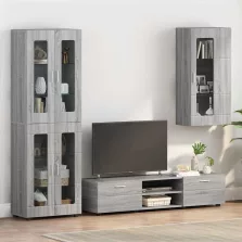   vidaXL Fából Készült Szekrény Szürke Sonoma 50 x 29 x 100 cm Faanyag