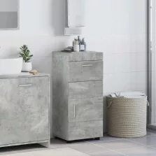   vidaXL Fürdőszobai Szekrény Szett TULUM Beton Szürke 37 x 31,5 x 82 cm