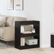 vidaXL Könyvespolc Fekete tölgy 60 x 30 x 72 cm Faanyag