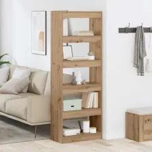   vidaXL Könyvespolc kézműves tölgy 60 x 30 x 166 cm Faanyag