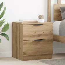   vidaXL Éjjeliszekrény 2 pcs Artisan tölgy 45 x 39 x 50cm Faanyag