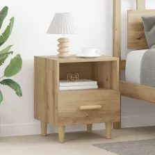   vidaXL Éjjeliszekrény 2 pcs Artisan tölgy 40 x 35 x 47 cm Faanyag