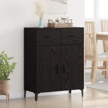   vidaXL Széf fiókkal Fekete tölgy 69,5 x 34 x 90 cm Faanyag