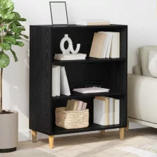 vidaXL Széf Fekete tölgy 69,5 x 32,5 x 90 cm Faanyag