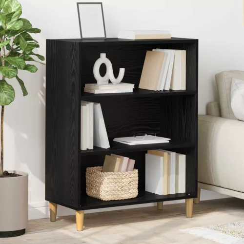 vidaXL Széf Fekete tölgy 69,5 x 32,5 x 90 cm Faanyag