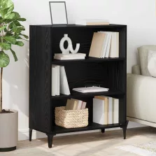 vidaXL Széf Fekete tölgy 69,5 x 32,5 x 90 cm Faanyag