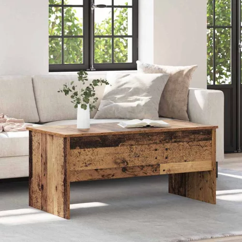 vidaXL Dohányzóasztal Öreg fa 102 x 50,5 x 46,5 cm Faanyag