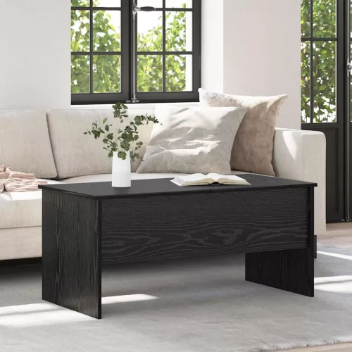 vidaXL Dohányzóasztal Fekete tölgy 102 x 50,5 x 46,5 cm Faanyag