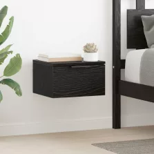   vidaXL Éjjeliszekrény fiókkal Fekete tölgy 34 x 30 x 20 cm Faanyag