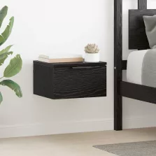   vidaXL Éjjeliszekrény 2 pcs Fekete tölgy 34 x 30 x 20 cm Faanyag