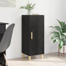   vidaXL Széf Falra szerelhető Fekete tölgy 34,5 x 34 x 90 cm Faanyag