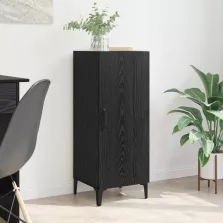   vidaXL Széf Falra szerelhető Fekete tölgy 34,5 x 34 x 90 cm Faanyag