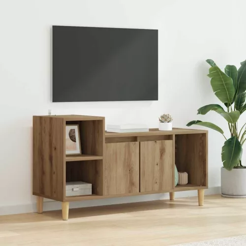 vidaXL TV szekrény Artisan tölgy 100 x 35 x 55 cm Faanyag