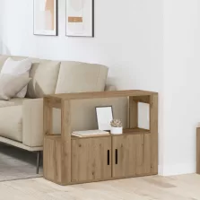 vidaXL Széf kézműves tölgy 80 x 30 x 60 cm Faanyag