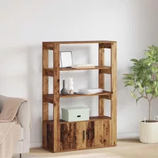 vidaXL Széf Régi fa 30 x 80 x 119.5 cm Faanyag