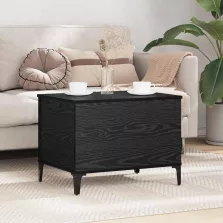   vidaXL Dohányzóasztal Fekete tölgy 60 x 44,5 x 45 cm Faanyag