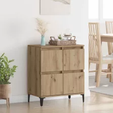   vidaXL Széf Artisan tölgy 60 x 35 x 70 cm Műszaki fa és vas