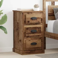   vidaXL Éjjeliszekrény fiókkal Öreg fa 39 x 39 x 67,5 cm Faanyag