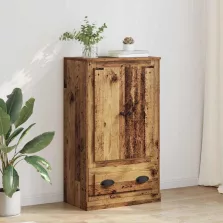   vidaXL Magasfiú fiókkal Öreg fa 60 x 35,5 x 103,5 cm Faanyag