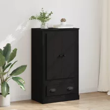  vidaXL Magasfiú fiókkal Fekete tölgy 60 x 35,5 x 103,5 cm Faanyag