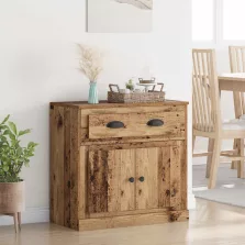   vidaXL Magasfiú fiókkal Öreg fa 70 x 35,5 x 67,5 cm Faanyag