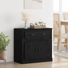   vidaXL Magasfiú fiókkal Fekete tölgy 70 x 35,5 x 67,5 cm Faanyag