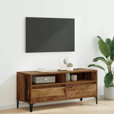   vidaXL TV szekrény Öreg fa 100 x 34,5 x 44,5 cm Műszaki fa és vas