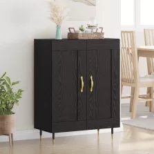 vidaXL Széf Fekete tölgy 69,5 x 34 x 90 cm Faanyag