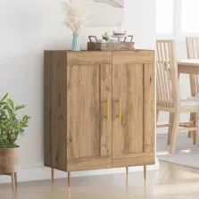   vidaXL Széf Artisan tölgy 69,5 x 34 x 90 cm Műszaki fa és vas