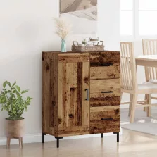 vidaXL Széf fiókkal Régi fa 69.5 x 34 x 90 cm Faanyag