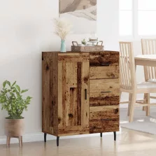   vidaXL Széf fiókkal Öreg fa 69,5 x 34 x 90 cm Műszaki fa és vas