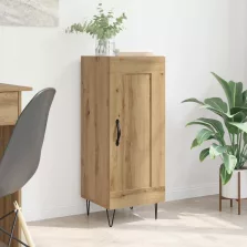   vidaXL Széf Artisan tölgy 34,5 x 34 x 90 cm Műszaki fa és vas