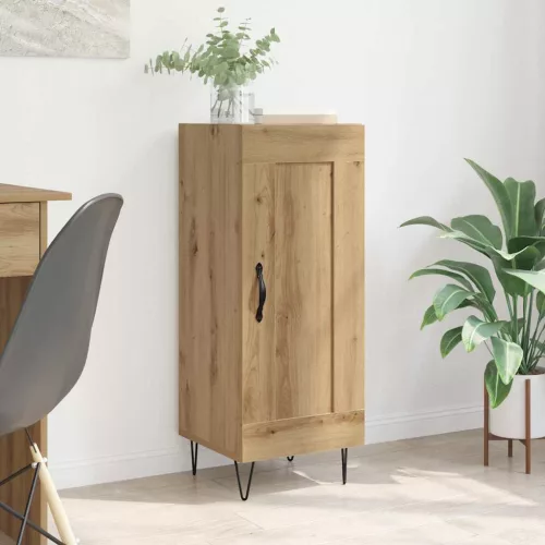 vidaXL Széf Artisan tölgy 34,5 x 34 x 90 cm Műszaki fa és vas