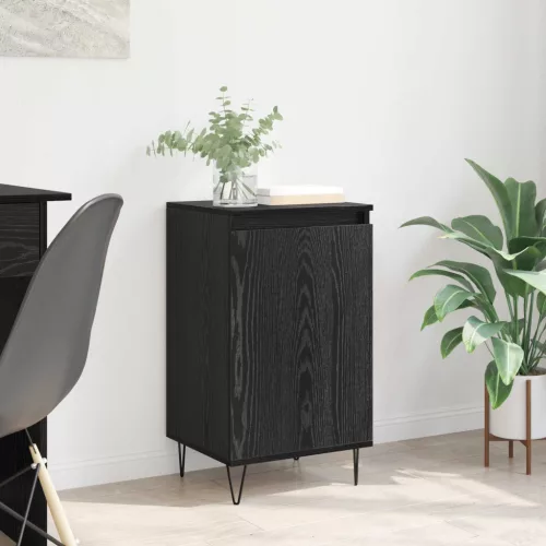 vidaXL Széf Falra szerelhető Fekete tölgy 40 x 35 x 70 cm Faanyag