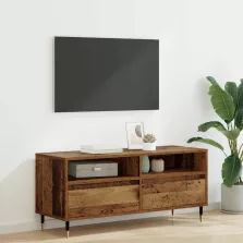   vidaXL TV szekrény Öreg fa 100 x 34,5 x 44,5 cm Műszaki fa és vas