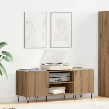   vidaXL Hanglemez szekrény polcokkal Artisan tölgy 121 x 38 x 48 cm