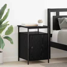   vidaXL Éjjeliszekrény 2 pcs Fekete tölgy 40 x 42 x 60 cm Faanyag
