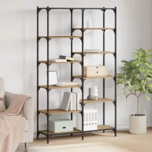   vidaXL Könyvespolc kézműves tölgy 100 x 32 x 170 cm Faanyag