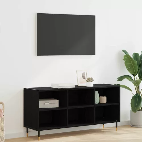 vidaXL TV szekrény Fekete tölgy 103,5 x 30 x 50 cm Faanyag