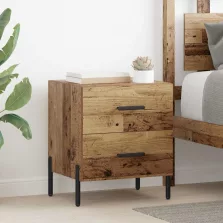   vidaXL Éjjeliszekrény fiókkal Öreg fa 40 x 35 x 47,5 cm Faanyag