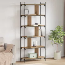   vidaXL Könyvszekrény kézműves tölgy 76 x 32 x 192 cm Faanyag