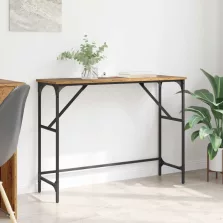 vidaXL Konzolasztal Öreg fa 100 x 32 x 75 cm Faanyag