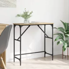 vidaXL Konzolasztal Artisan tölgy 75 x 32 x 75 cm Faanyag