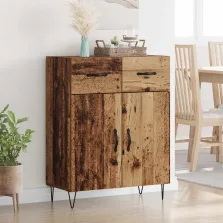 vidaXL Széf fiókkal Öreg fa 69,5 x 34 x 90 cm Faanyag